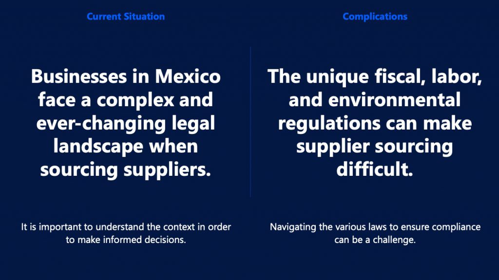 Legal Considerations When Sourcing Suppliers in Mexico