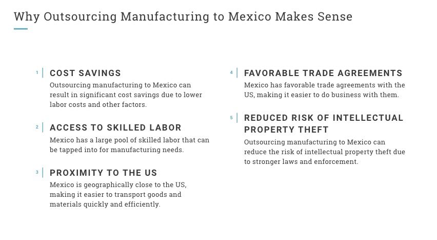 Why Outsourcing Manufacturing to Mexico Makes Sense