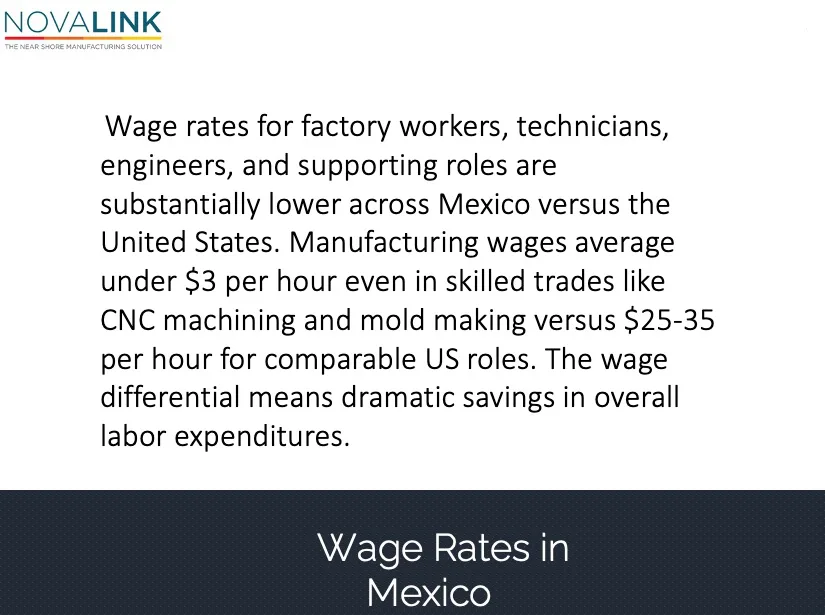 Mexico for Manufacturing: Wage Rates in Mexico